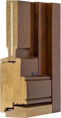 Exterior door Section with Wood Sill