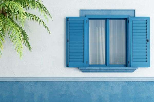 Swing shutters with fixed slats