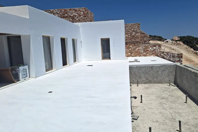 Laminated Wood Joinery: Residential Property, Paros Island, Greece