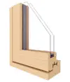 Wood Joinery Windows Profile LUCA IV 80 Scandinavian