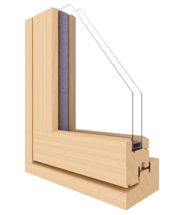 Wood Joinery Windows Profile LUCA IV 80 Scandinavian